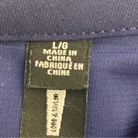 Design Lab Women’s 1 Piece Shorts Jumpsuit Romper L Navy Blue Sleeveless V-Neck - Picture 14 of 14